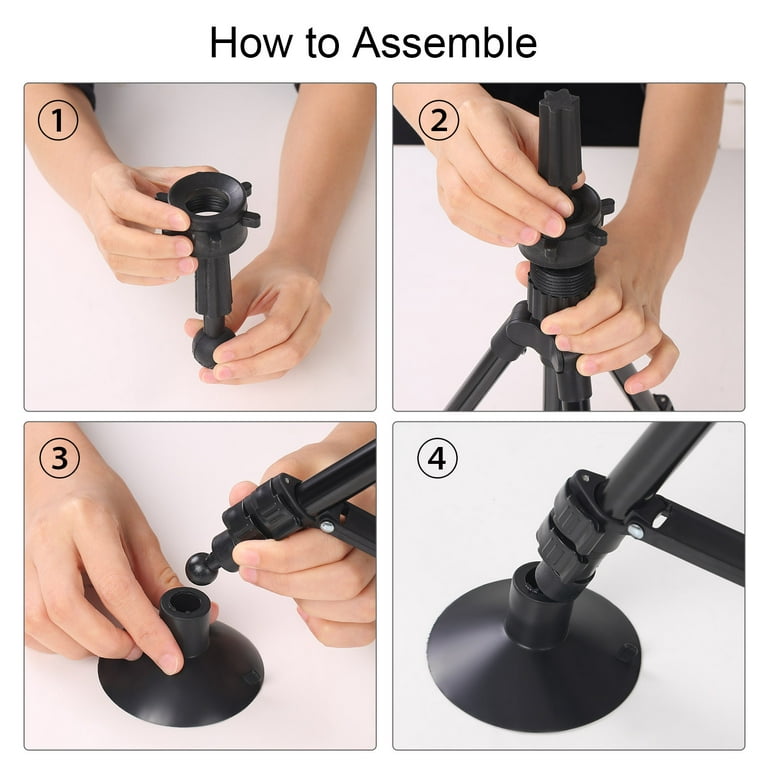 Andoer Wig Stand Tripod with Suction Cups Mini Adjustable Mannequin Head  Stand Manikin Head Tripod Stand Portable Cosmetology Hairdressing Training  Mannequin Head Stand 