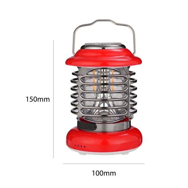Linterna LED para acampar Gancho de metal 5V 4W Luz de campamento retro 5000mAh para ir de excursión Pesca Hugtrwg Para estrenar
