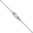 thumbnail image 4 of 14k White Gold .8mm Diamond-Cut Cable Pendant Chain, 4 of 5