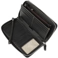 thumbnail image 4 of Cartera Lavemi para mujer, 100% piel, con bloqueo RFID, gran capacidad, cierre, cierre de teléfono, bolso de viaje (tamaño grande, negro guijarro), 4 of 8