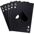 thumbnail image 2 of Paquete de 5 abridores de cartas, atizador de acero inoxidable (negro), 2 of 5