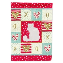 Carolines Treasures CK5740CHF Asian Semi Longhaired Cat Love Flag Canvas House Size Large multicolor