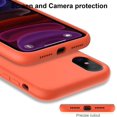 thumbnail image 3 of iPhone Xs Max Case with Screen Protector,Soft Liquid Silicone Gel Rubber Bumper Cover,Slim Fit Shockproof Protective Phone Case for iPhone Xs Max Orange, 3 of 8