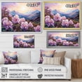 thumbnail image 4 of Designart "Mountain Meadow Of Pink Rhododendrons" Rhododendron Floater Framed Wall Art Prints, 4 of 5