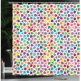 thumbnail image 4 of Ambesonne Geometry Shower Curtain, Colorful Curve Pattern, 69"Wx84"L, Multicolor, 4 of 5
