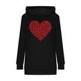 thumbnail image 4 of Oplxuo Women Hoodies Cute Heart Printed Long Sleeve Hooded Sweatshirt Casual Travel Outfits with Pocket, 4 of 5