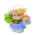 thumbnail image 5 of Replacement Part for Collectible Fisher-Price Little People Petting Zoo Safari Playset N4629 - Replacement Eddie Figure as Zookeeper or Guide With Frog and Bucket, 5 of 6