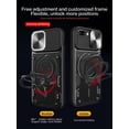 thumbnail image 5 of Xilaimitoo For iPhone 6/7/8Plus Case,with Slide Camera Cover , Full Body Military-Grade Case with Upgrade Magnetic Ring Kickstand for iPhone6/7/8Plus Case -Black, 5 of 8