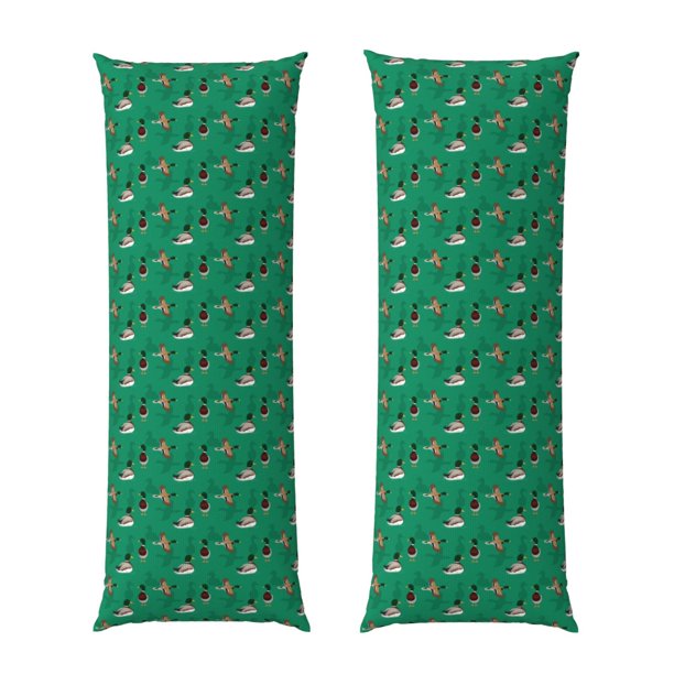 Balery Duck Mallard Flying Pose Funda Protectora para Almohada Corporal de Algodón Hipoalergénico con Cierre(55 x 21 pulgadas), Almohadas No Incluidas