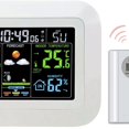 thumbnail image 3 of Estación meteorológica, higrómetro para interiores y exteriores, pantalla , Monitor Digital de temperatura y humedad, estación de pronóstico Gloria Estación Meteorológica, 3 of 7