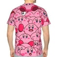 thumbnail image 2 of Unisex Kirby 3d Graphic Print Shirts For Mens Womens Casual Short Sleeve Tee Shirts Top, 2 of 7