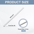 thumbnail image 2 of Uxcell Fully Threaded Rod M4 x 250 0.7mm Thread Pitch 304 Stainless Steel 2 Pack, 2 of 5