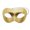 A001- Gold, variant on Rainbow Masquerade Mask for Women, Cat Eye Half Face Venetian Mask for Masquerade Party, Prom, Mardi Gras, Halloween Event, 1 Pack