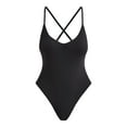 thumbnail image 5 of No Boundaries Women's Sculpting Ruched One Piece Swimsuit, Sizes XXS - XXL, 5 of 5
