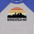 thumbnail image 4 of Inktastic Minneapolis Minnesota Skyline Retro Sunset Boys or Girls Baby Bodysuit, 4 of 5