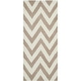 thumbnail image 4 of SAFAVIEH Cambridge Kaitlyn Zig Zag Stripes Wool Area Rug, Beige/Ivory, 3' x 5', 4 of 10