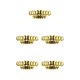 thumbnail image 1 of Toystoory Inferior Dientes falsos Parrillas portátiles de Halloween Regalos punk Chapado en cobre Tapas de dientes de oro Fiesta Navidad Type2 NO2, 1 of 6
