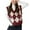 Red, variant on TTUHYWXI Women's Plaid Geo Sleeveless V Neck Knit Crop Top Sweater Vest (Red, S)