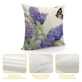 thumbnail image 4 of JEUXUS  Flower Pillow Cases Vintage Spring Blossom Pillow Covers  Green Plants Butterfly Hyacinth Floral Rustic Farmhouse Decor Rectangular Throw Lumbar Pillow Cover for Couch Sofa, 4 of 5