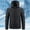 Black-Athletic-Men, variant on Mens Lightweight Puffer Jacket Hooded Insulated Winter Jackets Water Resistant Down Bubble Puffy Coats with Pockets Black XXS