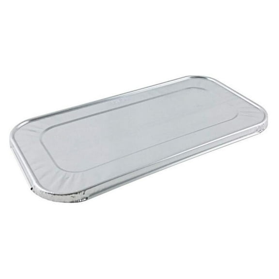 Drevy Disposable Aluminum Lid Cover for Third 1/3 Size Aluminum Steam Table Pan (Pack of 50)