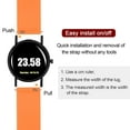 thumbnail image 5 of Uxcell Silicone Watch Band 22mm Soft Rubber Watch Strap with Stainless Steel Buckle for Men Women, Orange, 5 of 7