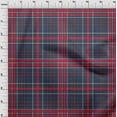 thumbnail image 3 of oneOone Organic Cotton Poplin Twill Fabric Madras Check Print Sewing Fabric BTY 42 Inch Wide, 3 of 4