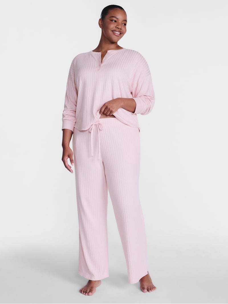 Joyspun Women's Cozy Lounge Collection Hacci Knit Sleep Pants