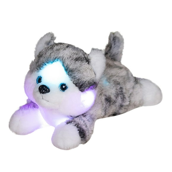 SHAGUOZHOU Glowing Toy Light Up Cuddly Dog Stuffed Toy Baby Soothing Doll With LED Baby Cat for Kids Chicken for Hens