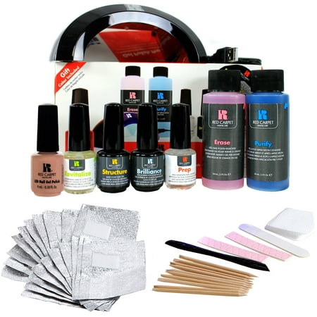 Red Carpet Manicure Pro 45 Led Gel Nail Polish Kit Soak Off Starter
