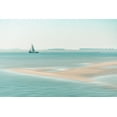 thumbnail image 2 of De Laat, Bernardine 24x17 White Modern Wood Framed Museum Art Print Titled - Passing A Sandbank, 2 of 4