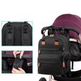 thumbnail image 2 of Bolsa de pañales para bebé/mochila, mochila informal para pañales (negro) TUNC Sencillez, 2 of 5