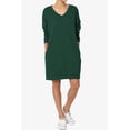 thumbnail image 3 of Haute Edition Women's Oversized Pullover Sweatshirt Dress, 3 of 3
