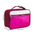 thumbnail image 3 of Dvkptbk insulated lunch bag Fashionable Outdoor Hand Sequin Lunch Bag Modern Portable Insulated Picnic Lunch Box Bag, 3 of 6