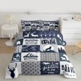 thumbnail image 2 of Homewish Safari Deer Wolf 2pcs Bedding Comforter Set For Female Men Adults,Abstract Camo Camouflage Twin Comforter Sets,Geometric Plaid Grid Breathable Bedding Set,Lightweight Room Decor, 2 of 8