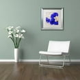 thumbnail image 3 of Trademark Fine Art "Coquelicots Bleues I" Canvas Art by Color Bakery White Matte, Silver Frame, 3 of 4