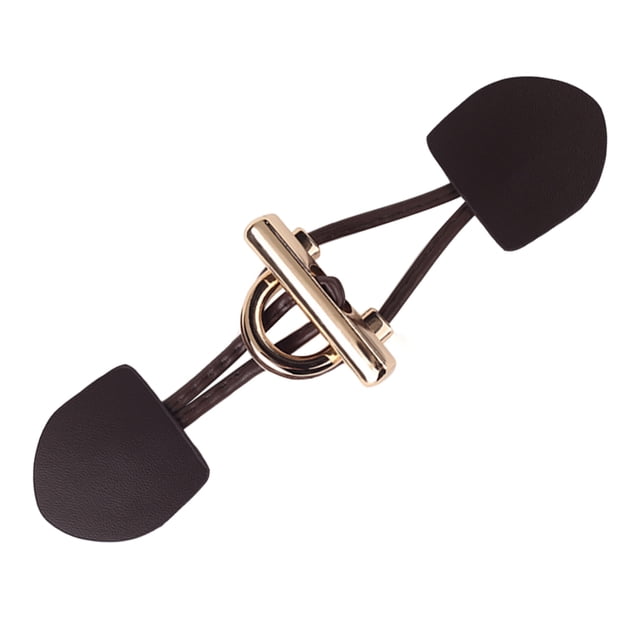 Women's Coat Belt Buckles Replacement Garment Buttons with Metal Hardware for Decoration Coffee