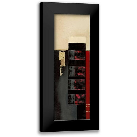 Carter, Brad 7x14 Black Modern Framed Museum Art Print Titled - Street Life II