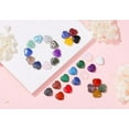 thumbnail image 4 of 30 Piedras preciosas de Cristal en forma de corazón Arco Iris Latino juego de colores variados 0,8 pulgadas, 4 of 4