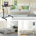 thumbnail image 5 of Gymax Set of 2 Overbed Rolling Table Over Bed Laptop Desk Tilting Top Natural, 5 of 10