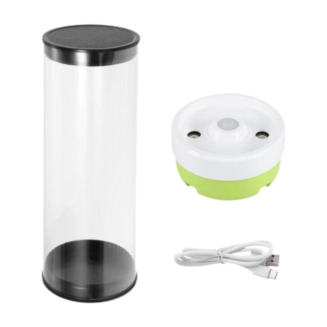 jinwen Shuttlecock Humidifier Badminton Ball Steamer Humidity Keeper Professional for Game Training Competition Performance Enhancer White Green