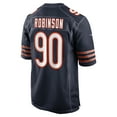 thumbnail image 3 of Men's Nike Dominique Robinson  Navy Chicago Bears  Game Jersey, 3 of 6
