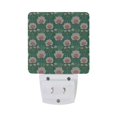 thumbnail image 7 of Green Leaf Flower Pattern LED Night Light with Smart Sensor Plug Into Wall Dusk to Dawn 2 packs, 7 of 7