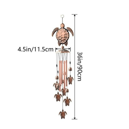 amousa Turtle Wind Chimes Outdoor Sympathy Vintage Wind Chimes Unique Outdoor Gifts
