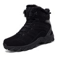 thumbnail image 2 of NOKIO Men'S Cozy Fur-Lined Snow Shoes Men'S Snow Boots Men'S High Top Snow Boots Fashion Casual Trainers Breathable Flat Casual Shoes Winter Padded Warm Men'S Boots Men'S Snow Country Boots, 2 of 5