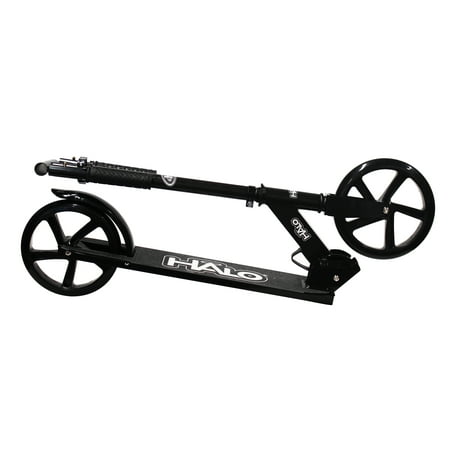 HALO Rise Above Supreme Big Wheel Scooter - Black - Designed For All Riders, Adults, Teens, Tweens, Children (Unisex) Commuting made easy!