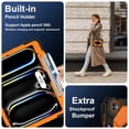 thumbnail image 2 of Heavy Duty Shockproof Case for iPad Pro 11 2025 / 2024,Anti drop silicone+PC Layer Protective Case 360 ° Rotating Handle Stand ,Shoulder Strap,Orange, 2 of 8