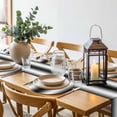 thumbnail image 6 of Black White Round 13 Inch Placemats Set of 2, Gradient Gray Monochrome Minimalist Stripe HeatResistant Non Slip Place Mats for Dining Table, Wipeable Braided Kitchen Table Mats for Housewarming, 6 of 9
