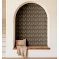 thumbnail image 5 of S4Sassy Mosaic Tile Pattern Wallpaper - Brown Wall Covering, 25" X 240" Self-Adhesive Textured Vinyl Wall Paper, Walls Wrap, Modern Minimalist Wallpaper For Office, Bedroom, Workspaces, 5 of 8