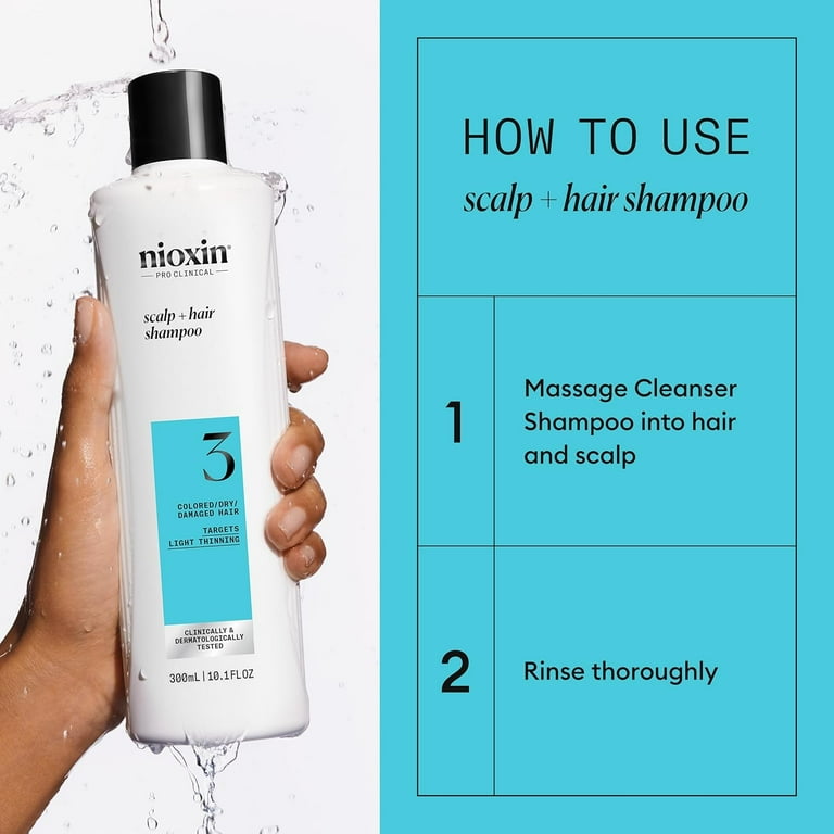 Nioxin System 3 Cleanser Shampoo for Thin, Colored Hair 10.1 Nioxin System 3 Cleanser Shampoo for Thin, Colored Hair 10.1